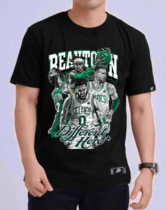 “BEANTOWN BALLERS – Different Here” Oversized Tee