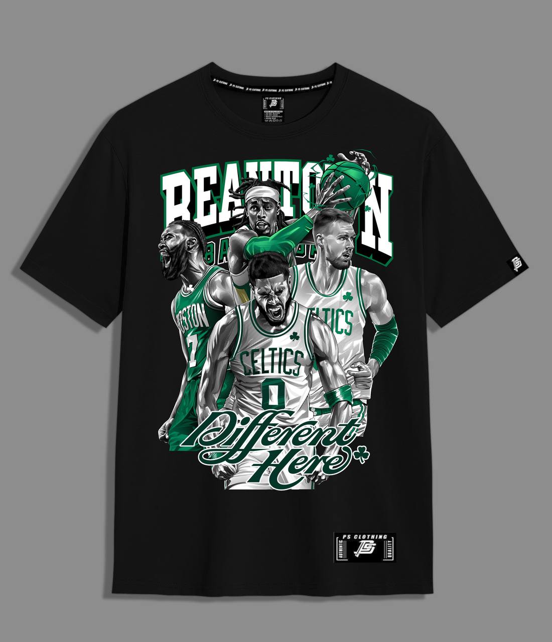 “BEANTOWN BALLERS – Different Here” Oversized Tee