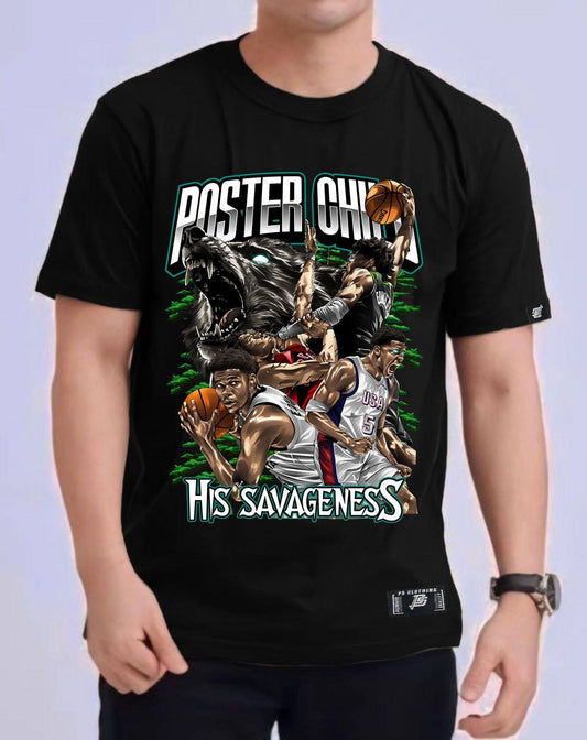 “POSTER CHILD – HIS SAVAGENESS” Oversized Tee by PS CLOTHING