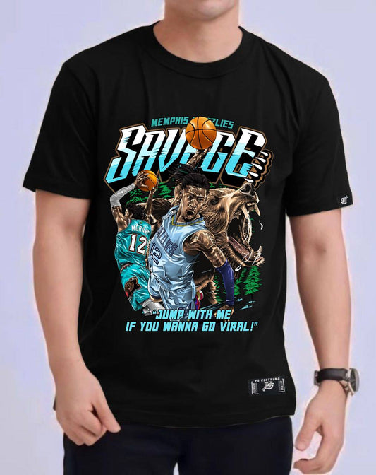 "SAVAGE: Ja Morant Edition" Oversized Tee – PS CLOTHING