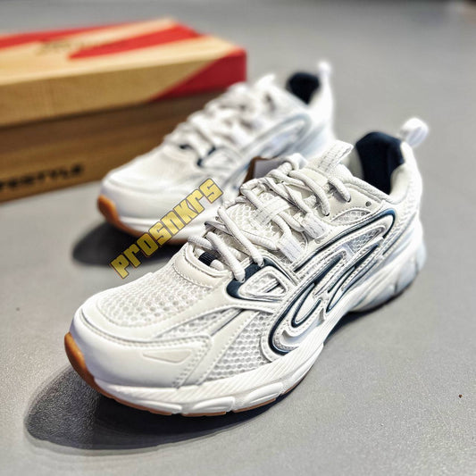 WORLD BALANCE "STORM RACER" – White | Navy | Gum Sole