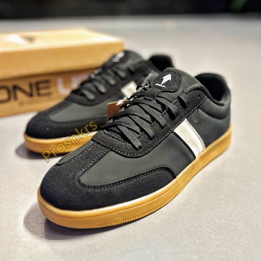 ONE UP “RETRO KICK” – Black | White | Gum Sole