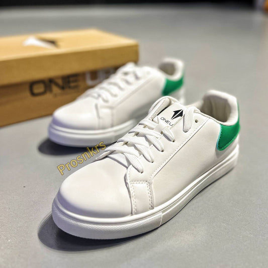 ONE UP “CLEAN CUT” – White | Green