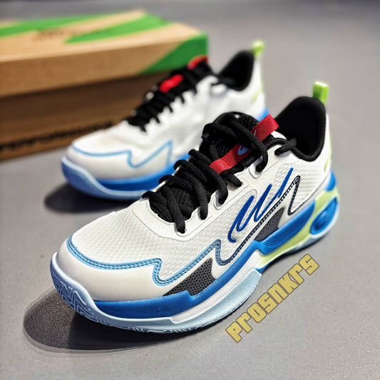 WORLD BALANCE “ELEVATE BLAZE” – White | Blue | Volt Green