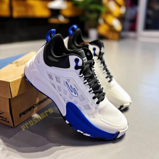 WORLD BALANCE “SPEED CORE” – White | Blue | Black