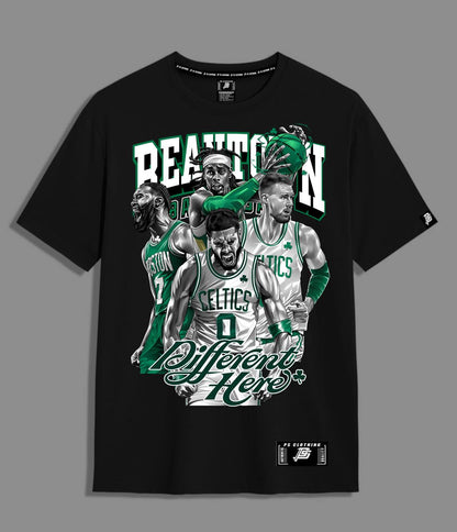 “BEANTOWN BALLERS – Different Here” Oversized Tee