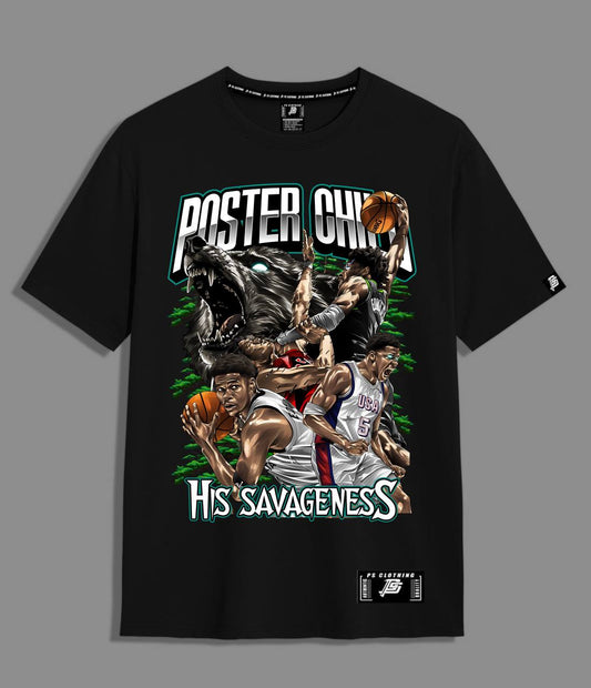 “POSTER CHILD – HIS SAVAGENESS” Oversized Tee by PS CLOTHING