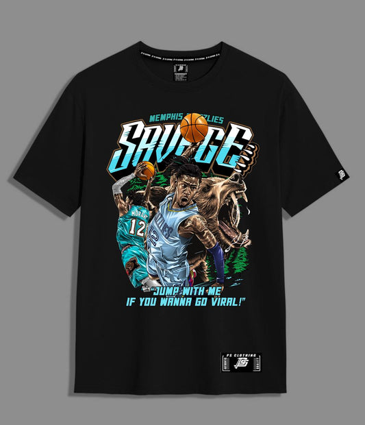 "SAVAGE: Ja Morant Edition" Oversized Tee – PS CLOTHING